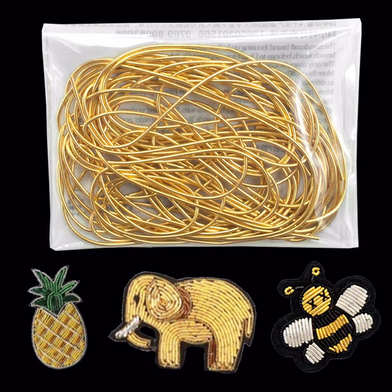 Coil Building Kit - 2.6M 1-1.5 มม.ลวดภาษาฝรั่งเศสคํา COIL เย็บปักถักร้อยผ้าไหมอุปกรณ์เสริมเครื่องประดับทําอุปกรณ์เย็บปักถักร้อย Metalic