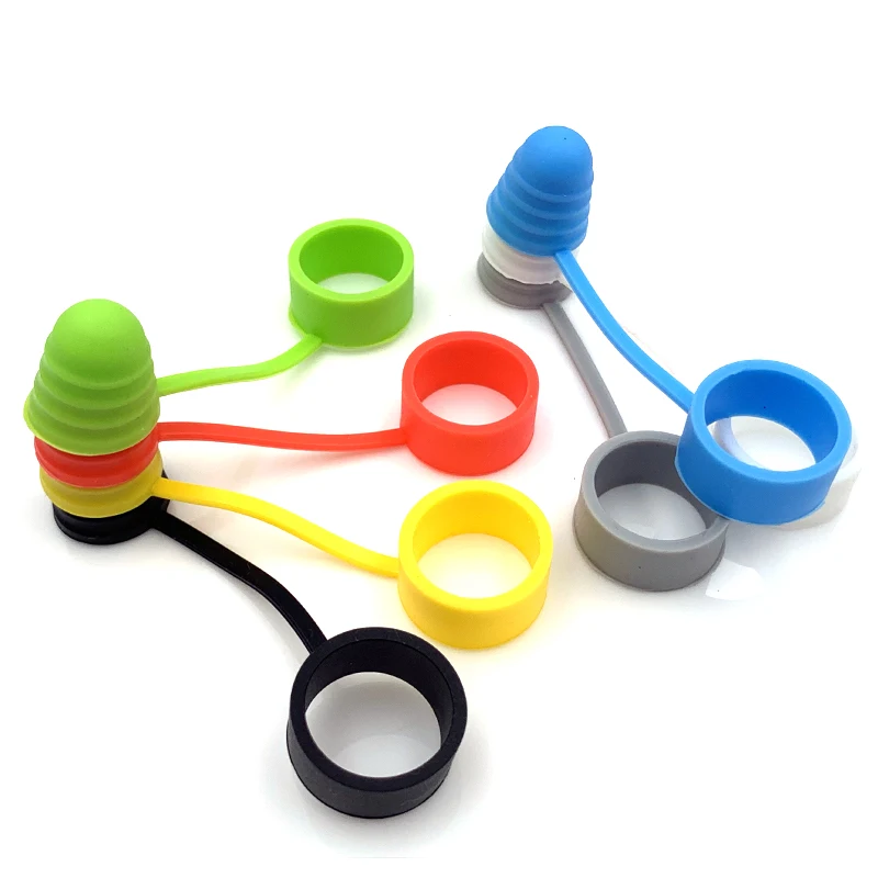 Vape Band Silicone - Vmiss ฝาซิลิโคนนิ่ม5ชิ้น/ล็อต, ฝาปิดกันฝุ่นสำหรับกระบอก510