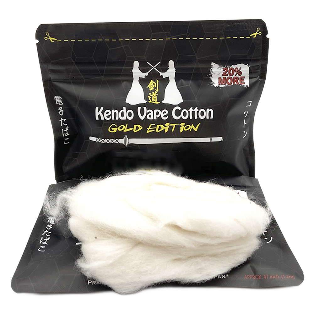 ใหม่ Kendo Cotton Gold Edition - Vaping Goods บทวิจารณ์และราคา