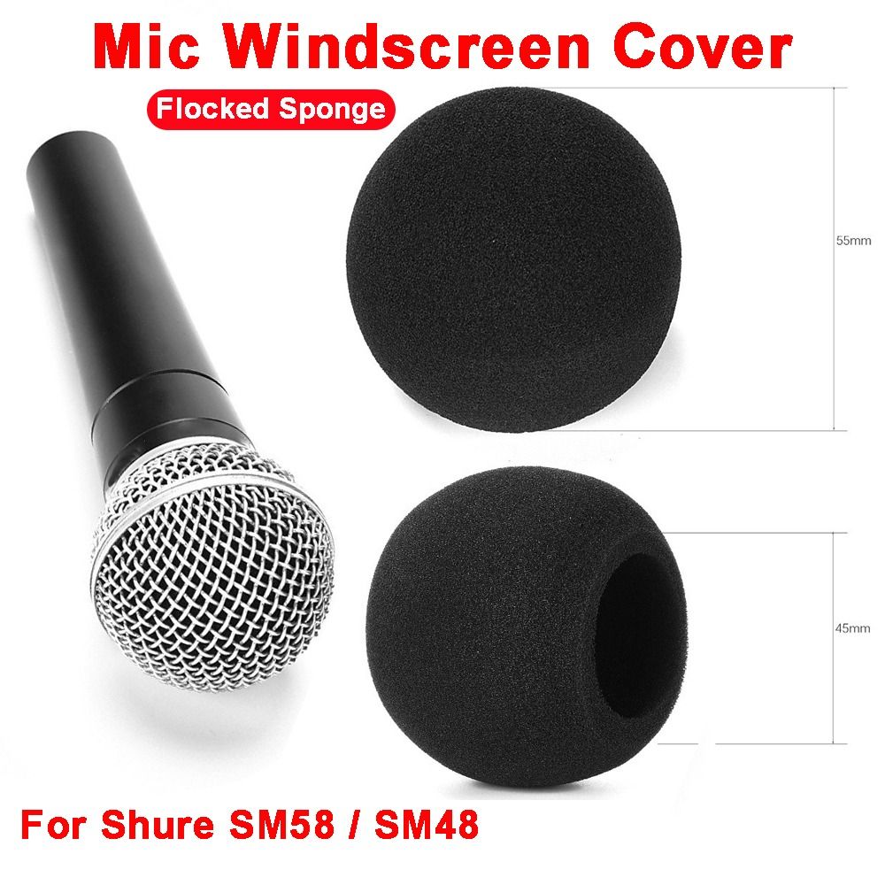 แผ่นปิดกันลมไมโครโฟนแบบฟองน้ำก - Shure Mic Sm58 บทวิจารณ์และราคา